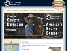 Tablet Screenshot of livestockconservancy.org